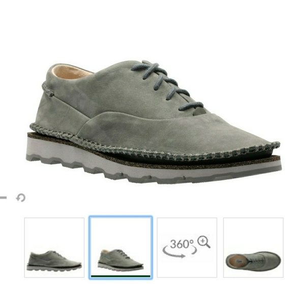 clarks ladies grey shoes